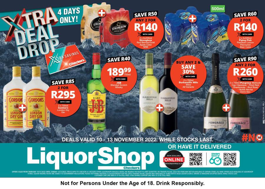 Checkers Liquor KwaZulu Natal Xtra Deal Drop 10 November 13 November 2022 M Guzzle Co Za