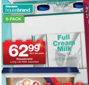 Housebrand Long Life Milk-6X1L Per Pack