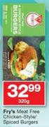 Fry's Meat Free Chicken Style/Spiced Burgers-320g