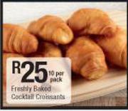 Freshly Baked Cocktail Croisants-10's Per Pack