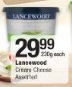 Lancewood Cream Cheese-230g Each