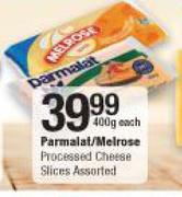 Parmalat/Melrose Processed Cheese Slices-400g each