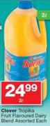 Clover Tropika Fruit Flavoured Dairy Blend-2L Each