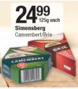 Simonsberg Camembert/Brie-125g Each