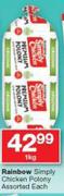 Rainbow Simply Chicken Polony-1Kg Each