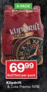 Klipdrift & Cola Premix NRB-6X275ml Per Pack