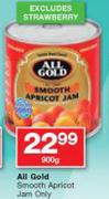 All Gold Smooth Apricot Jam-900g