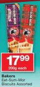 Bakers Eet-Sum-Mor Biscuits-200g Each