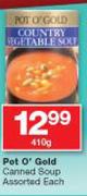 Pot O' Gold Canned Soup-410g