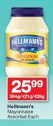 Hellmann's Mayonnaise-394g/421g/428g Each