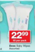 Dove Baby Wipes Assorted-50 Per Pack 
