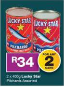 Lucky Star Pilchards Assorted-Any 2 x 400g 