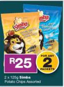 Simba Potato Chips Assorted-Any 2 x 125g