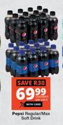 Pepsi Regular/Max Soft Drink-12 x 330ml Per Pack