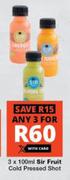 Sir Fruit Cold Pressed Shot-For 3 x 100ml