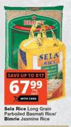 Sela Rice Long Grain Parboiled Basmati Rice/Bimrie Jasmine Rice-2Kg Each