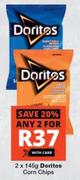 Doritos Corn Chips-2 x 145g