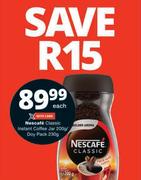 Nescafe Classic Instant Coffee Jar 200g/Doy Pack 230g-Each