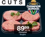Champion Burgers-Per Kg