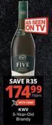 KWV 5 Year Old Brandy-750ml