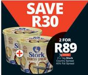 Stork Country Spread 40% Fat Spread-2 x 1Kg