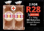 BB Bakeries Sliced Brown Bread-2 x 700g