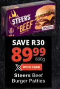 Steers Beef Burger Patties-600g
