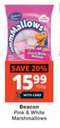 Beacon Pink & White Marshmallows-150g