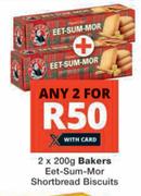 Bakers Eet Sum Mor Short Bread Biscuits-For 2 x 200g