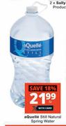 Aquelle Still Natural Spring Water-5L