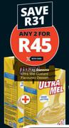 Danone Ultra Mel Custard Flavoured Dessert-2 x 1L/1Kg