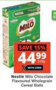 Nestle Milo Chocolate Flavoured Whole Grain Cereal Balls-320g