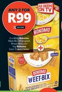 Bokomo Weet Bix Wholegrain Wheat Biscuits 900g/Bokomo Corn Flakes Cereal 1Kg-For Any 2