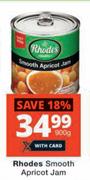Rhodes Smooth Apricot Jam-900g