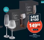 Optic 4 Pack Glassware Range-Per Pack