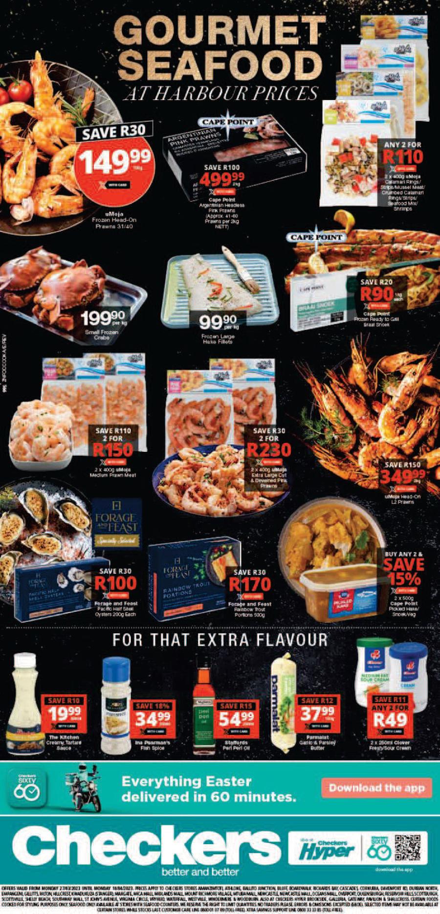 Checkers KwaZulu Natal Seafood Promotion 27 March 10 April 2023 M Guzzle Co Za