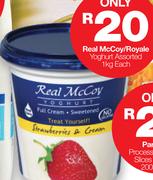 Real McCoy/Royale Yoghurt Assorted-1Kg Each