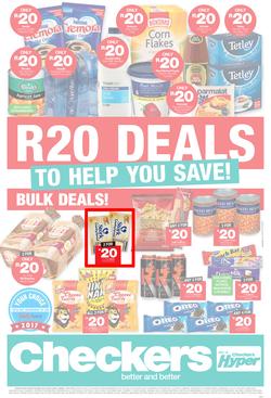Checkers KwaZulu Natal : R20 Deals (2 Jan - 14 Jan 2018), page 1