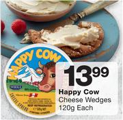 Happy Cow Cheese Wedges-120g Each