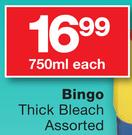 Bingo Thick Bleach Assorted-750ml Each