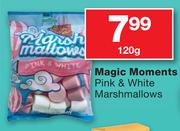Magic Moments Pink & White Marshmallows-120g