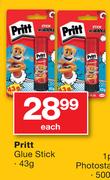 Pritt Glue Stick-43g Each