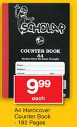 A4 Hardover Counter Book 192 Pages-Each