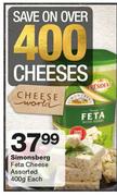Simonberg Feta Cheese-400g Each