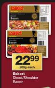 Eskort Diced/ Shoulder Bacon-200g Each