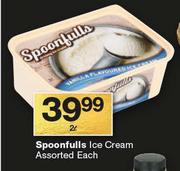 Spoonfulls Ice Cream-2Ltr Each