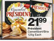 Presidnt Camembert/ Brie-125g Each