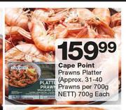 Cape Point Prawns Platter-700g Each