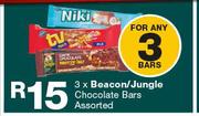 Beacon/ Jungle Chocolate Bars-For 3 Bars
