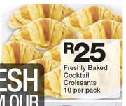 Freshly Baked Cocktail Croissants-10 Per Pack